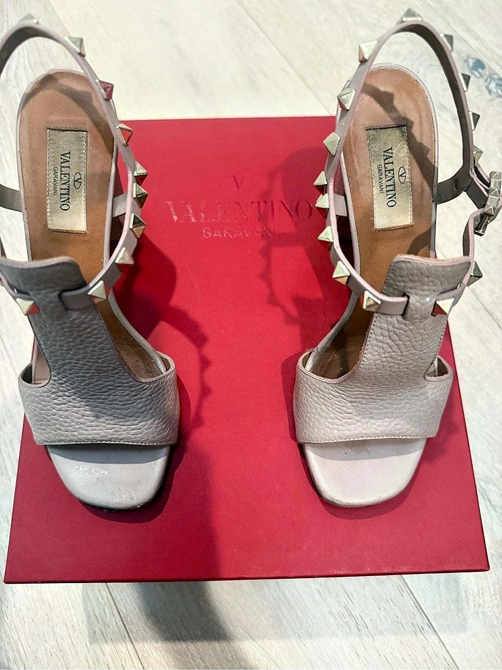 Valentino Garavani Rockstud sandals Heels Tan Size EU 35